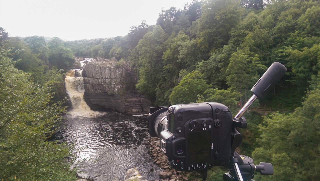 High Force Waterfall camera set up