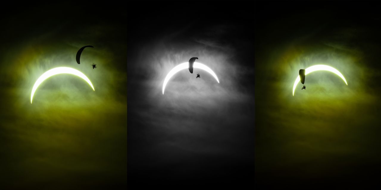 Alt shots paramotor eclipse