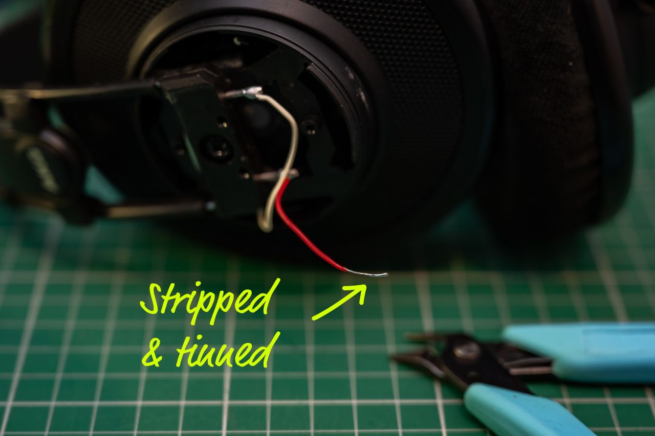 Stripped and tinned wire